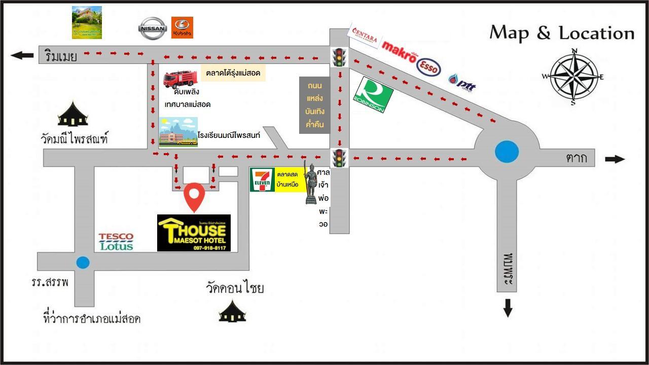 Hotel T. House Mae Sot Exterior foto